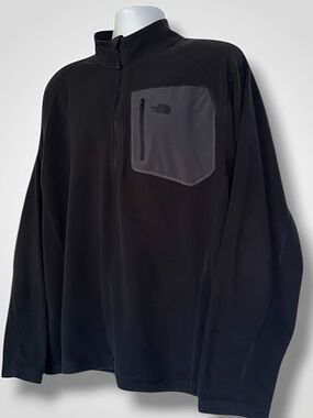 The North Face Men’s Polartec Classic Full Zip Black Fleece Jacket Men’s XL